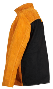 ESAB Welding Jacket Кожаная куртка сварщика со вставкой из огнестойкого материала на спине — изображение 2